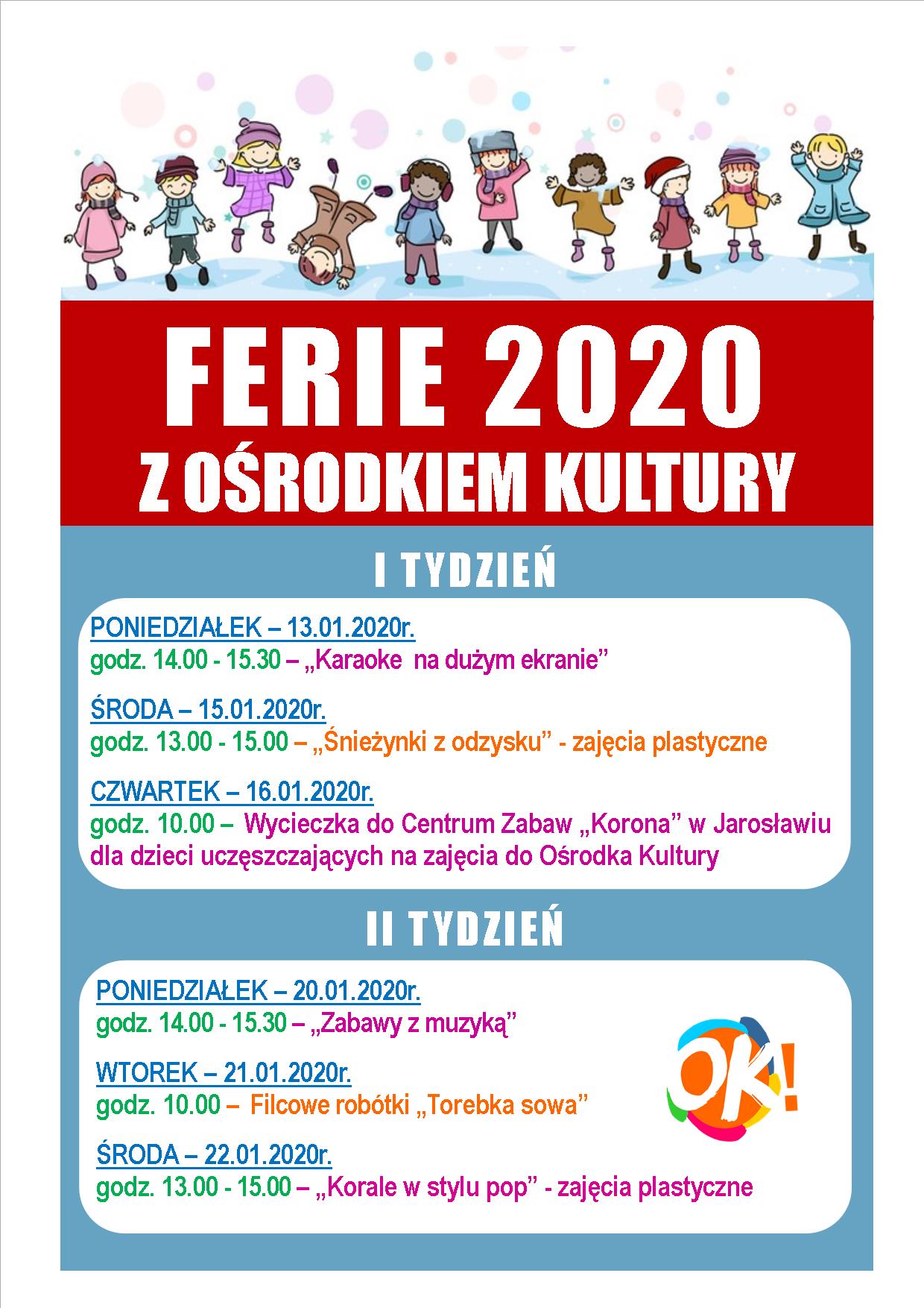 Ferie z Ośrodkiem Kultury