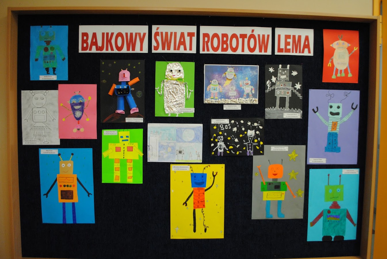 Bajkowy świat robotów Lema w pracach dzieci