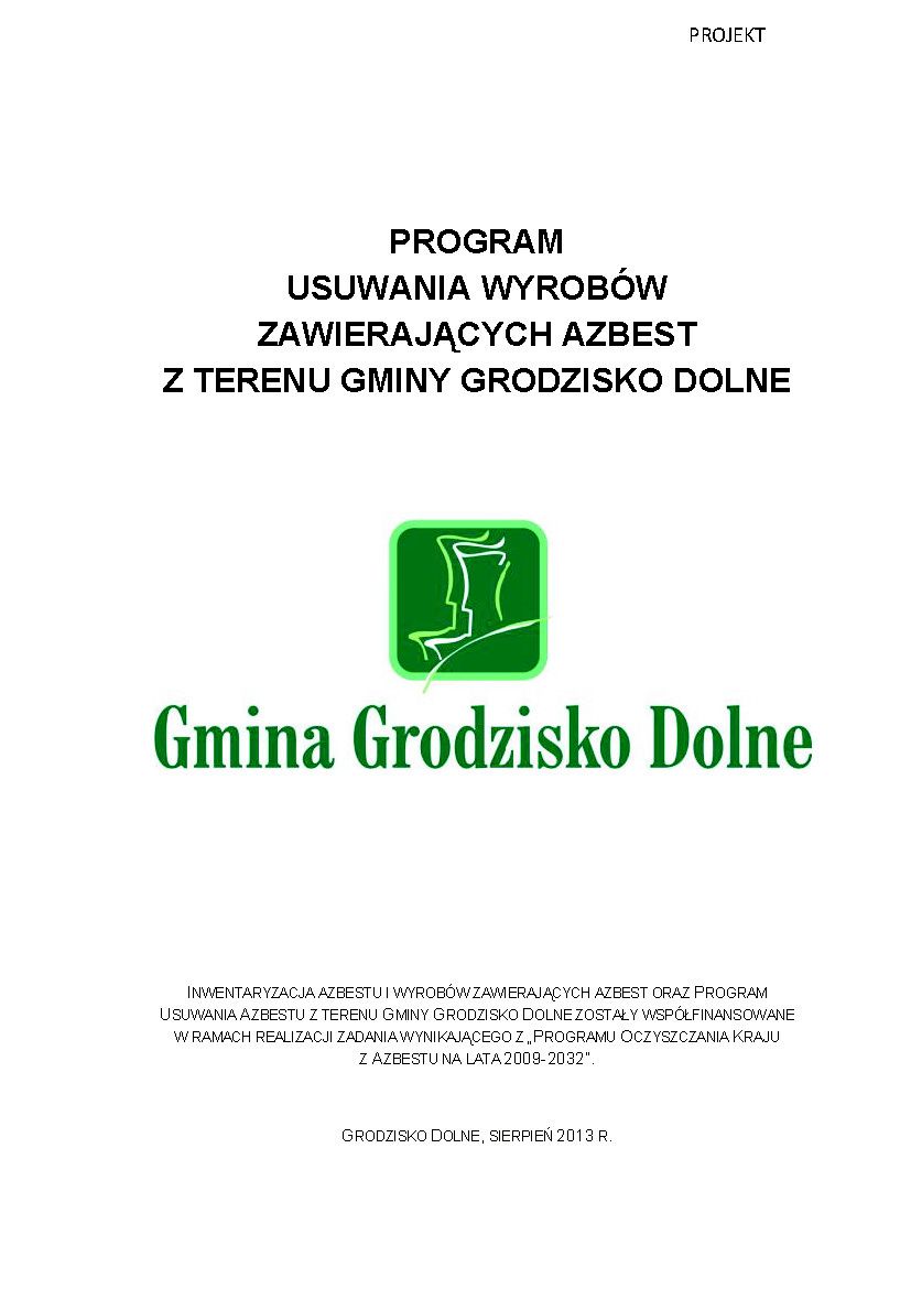 Program Usuwania Azbestu z terenu Gminy Grodzisko Dolne